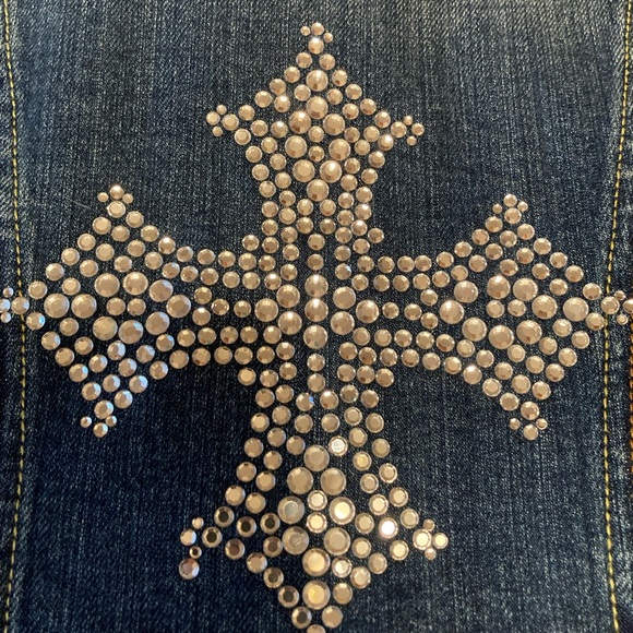Miss Me Rhinestone Jean Jacket - Picture 5 of 10